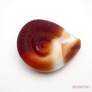 エスカルゴ　チェコガラスブローチ　1　GB1203