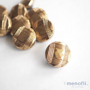 ★ゴールド　ヴィンテージボタン チェコガラスボタン　RCZB029