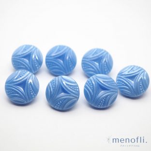 水色　ヴィンテージボタン チェコガラスボタン　BP04050021