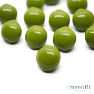 緑　フルーツ・野菜デザイン　ヴィンテージボタン チェコガラスボタン　BP0707 20201203