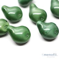 緑　フルーツ・野菜デザイン　ヴィンテージボタン チェコガラスボタン　BP0707 20201204