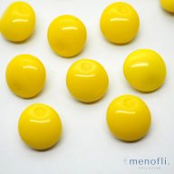 黄色　フルーツ・野菜デザイン　ヴィンテージボタン チェコガラスボタン　BP0707 20201206