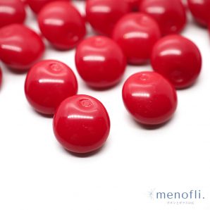 赤　フルーツ・野菜デザイン　ヴィンテージボタン チェコガラスボタン　BP0707 20201207