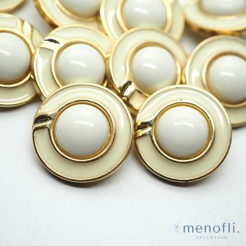 ホワイト　ゴールド　プラスチックボタン　VC 20210127